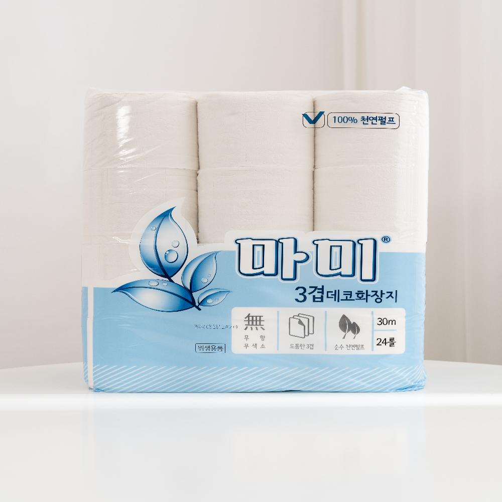 Natural pulp toilet paper
