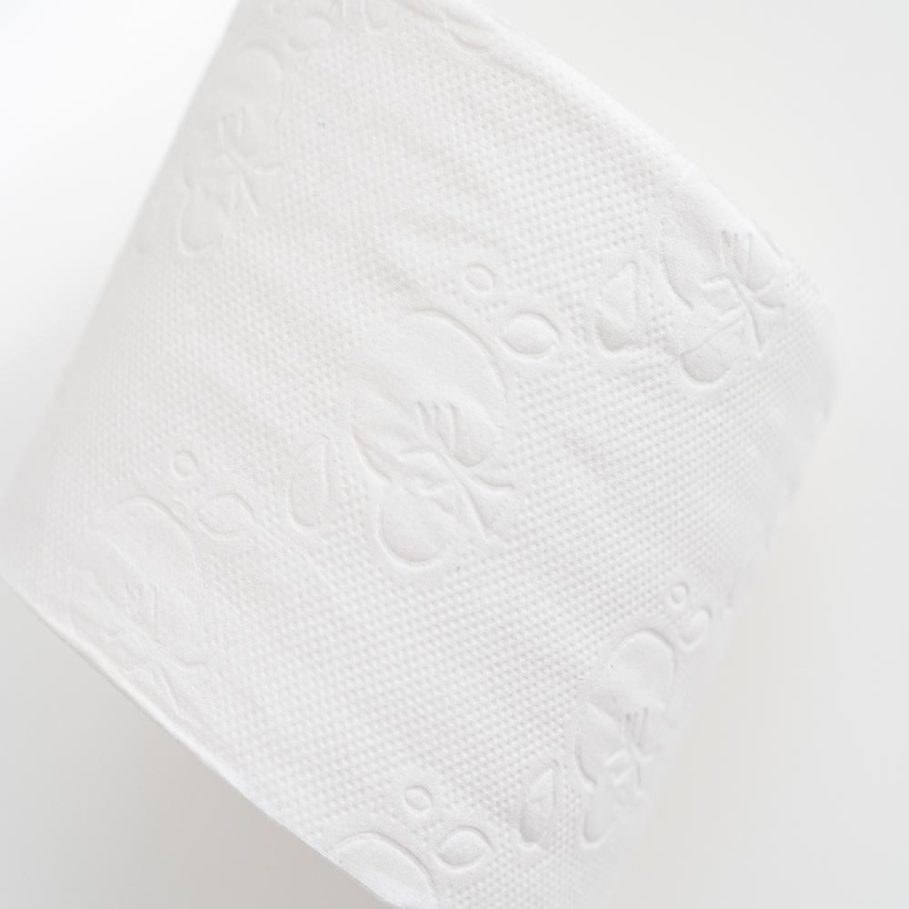 Natural pulp toilet paper