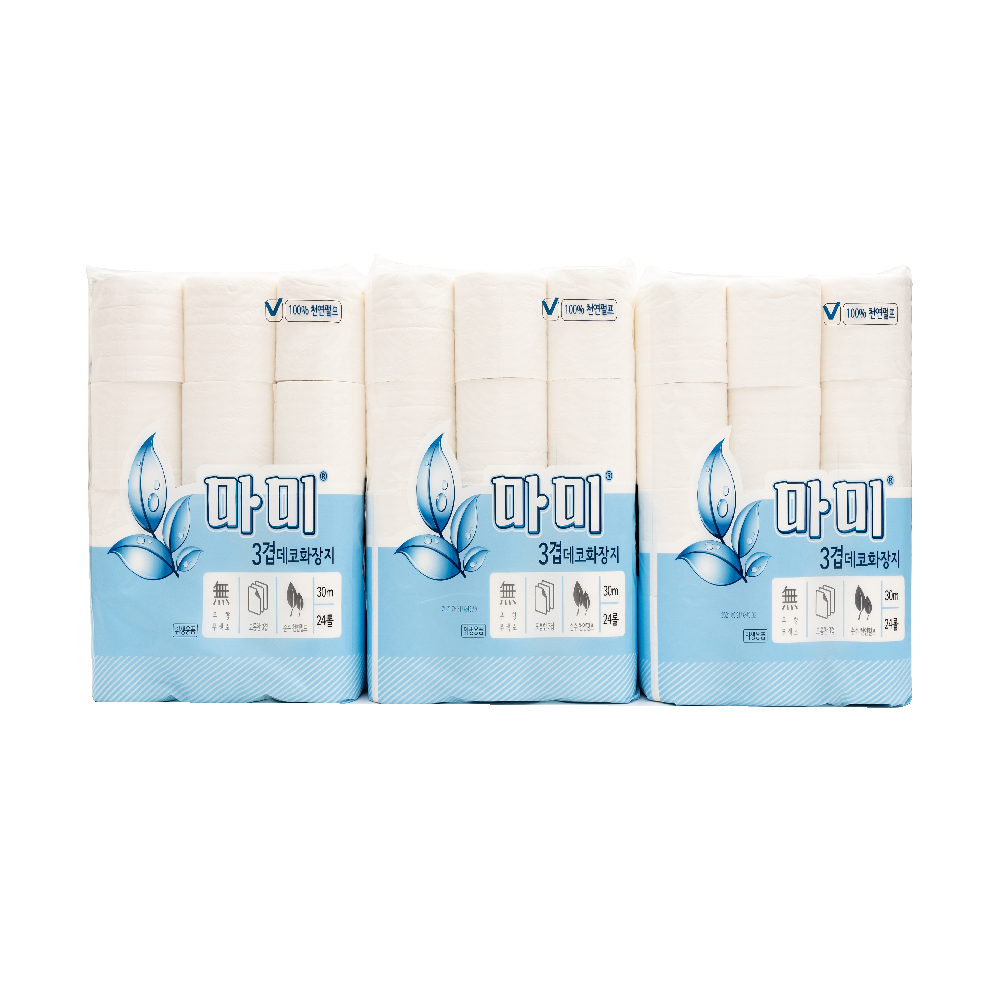 Natural pulp toilet paper